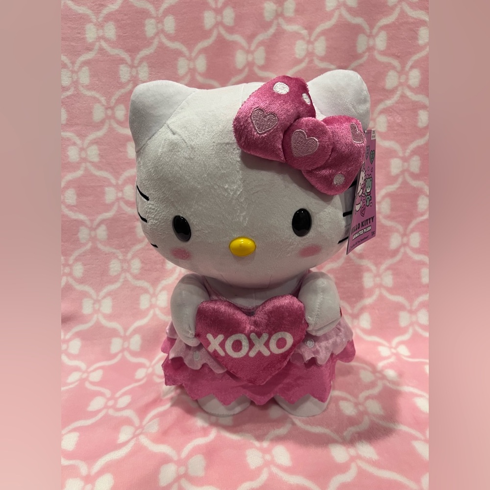 New 12in Animated Hello Kitty Valentine’s Side Stepper! 😻🎀❤️
